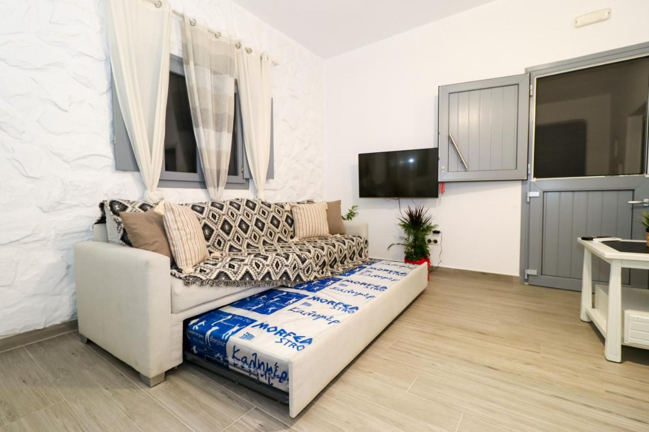 Cycladic Home On The Hill With Beautiful Views!! Agkidia Bagian luar foto